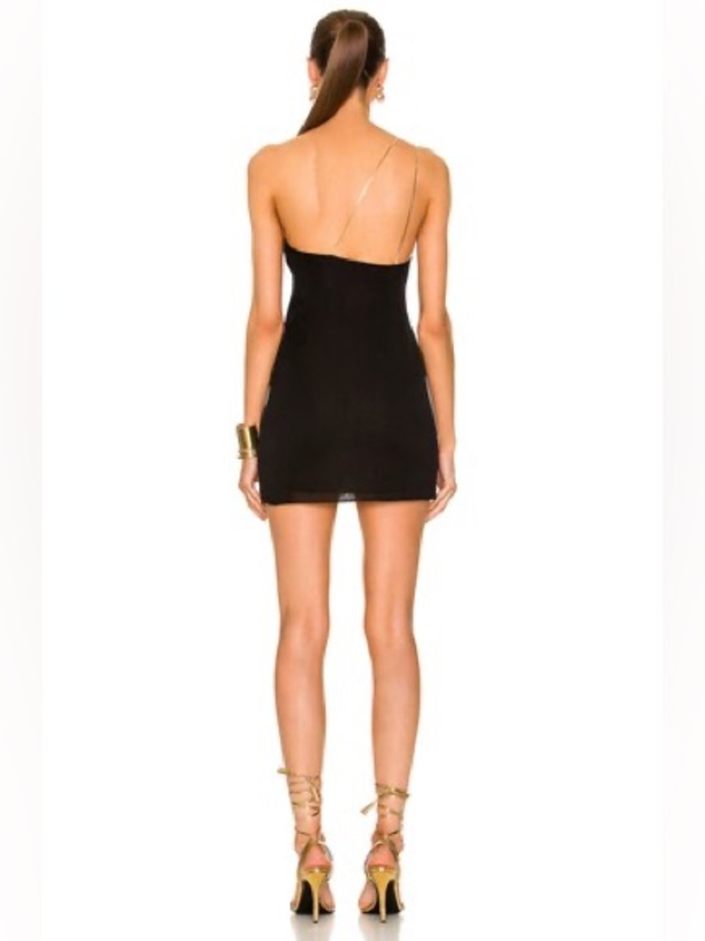 Gauge81 Sefrou‎ Black Gold Strap Mini Dress NWT Size Small - Picture 3 of 6